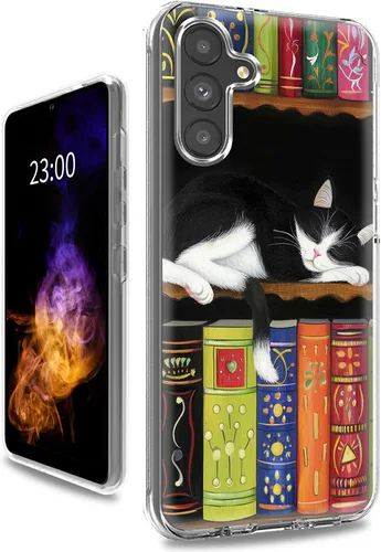Vista 41 de Funda transparente para Samsung A15 5G de 6.5 pulgadas, doble capa protectora a prueba de golpes de PC transparente de silicona suave