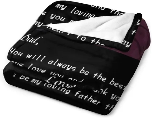 Vista 2 de Manta personalizada para el mejor papá, regalos personalizados para hombres, mantas personalizadas con fotos, texto para papá, marido, familia