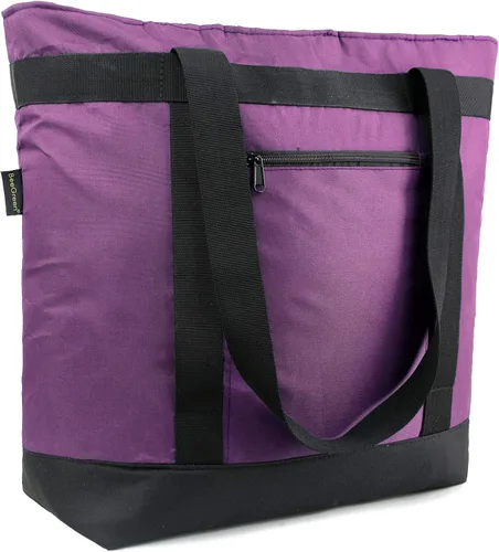 Vista 12 de BeeGreen Bolsa térmica térmica suave para comestibles, compras, playa, viajes, almuerzo, plegable, a prueba de fugas, enfriadores de hielo grandes