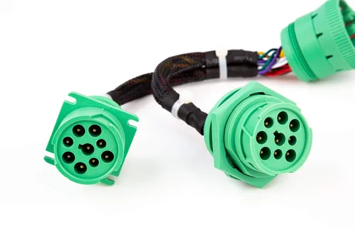 Vista 6 de YPP TIPO2 SAE J939 Cable divisor Y Cable de extensión de datos y energía de 9 pines para herramientas de diagnóstico de GPS ELD para camiones