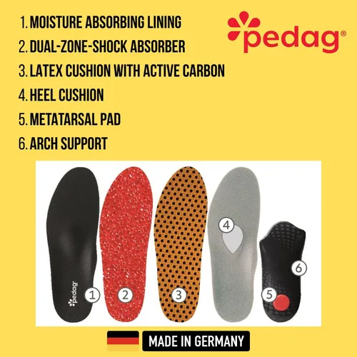 Vista 3 de Pedag Fascitis plantar Fabricado en Alemania Plantillas ortopédicas con soporte de arco para hombres y mujeres Insertos de zapatos moldeables