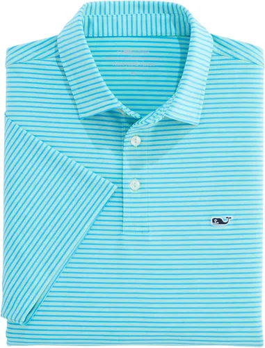 Vista 49 de Vineyard Vines Polo Bradley Stripe Sankaty para hombre Ocean Breeze Tejeda