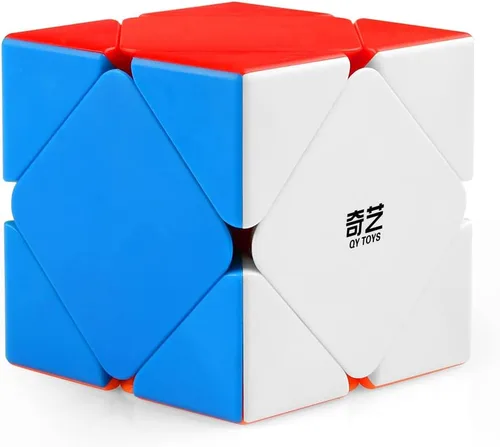 Vista 8 de D-FantiX – Pirámide Qiyi Qiming, cubo de velocidad sin calcomanía, rompecabezas de cubos y triángulos