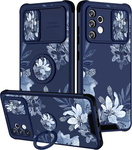 Vista 55 de Funda 2 en 1 para Samsung Galaxy S23 Ultra Flamingo para mujeres y niñas, diseño femenino de flamencos con cubierta deslizante para cámara y soporte