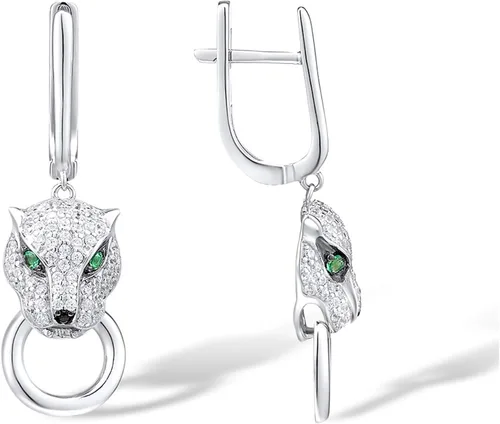 Vista 3 de Santuzza Aretes hipoalergénicos de plata de ley para mujer