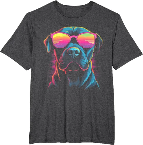 Vista 16 de Pit Bull Mom Dog Lover Colorido Artistic Pitbull Owner - Camiseta para mujer, Negro