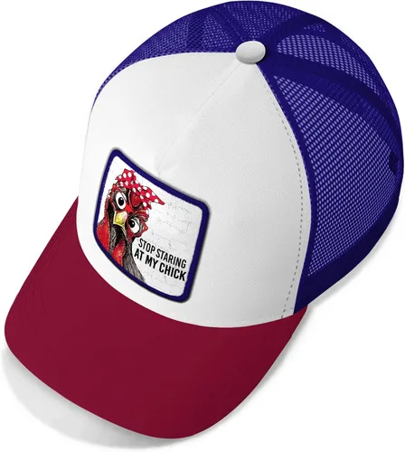 Vista 4 de Asvance Trucker Hat - Mesh Back Baseball Cap for Mens, Womens - Premium Farm Animals Embroidered Hats - Gift for Dad, Mom