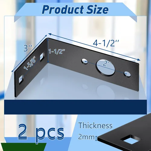 Vista 2 de Dunzy 2 soportes de luz de remolque galvanizados para montaje en forma de L, soporte de luz trasera para barcos, accesorios de piezas de remolque