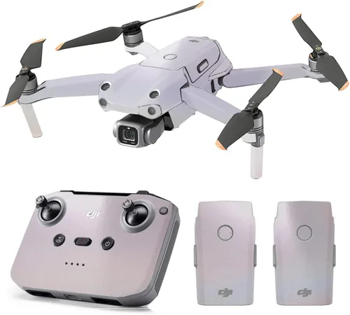 Vista 40 de SopiGuard Skin for DJI Mavic Air 2s Juego completo de calcomanías de vinilo de precisión + controlador + 3 fundas de batería (3M negro carbón)