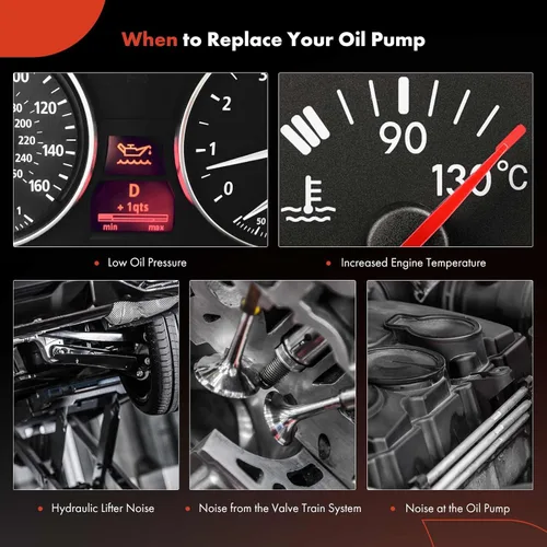 Vista 7 de A-Premium Bomba de aceite de volumen estándar con junta compatible con Dodge Ram 50 1990-1991, Raider 1989 y Mitsubishi Mighty Max 1990-1994
