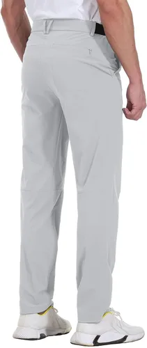 Vista 3 de Rdruko Pantalones de golf elásticos para hombre, de secado rápido, ligeros, casuales, con bolsillos