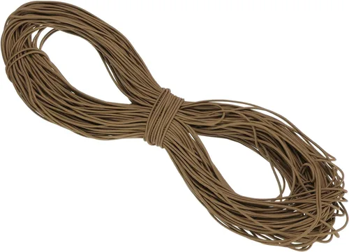 Vista 75 de PATIKIL Cuerda elástica elástica de 109 yardas (328.1 ft), cuerda elástica pesada de 0.059 in, albaricoque para manualidades, correas de gancho