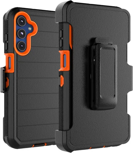 Vista 9 de Funda para teléfono Galaxy A15 5G, para Samsung A15 5G con clip para cinturón con [protector de pantalla incorporado] protector de pie resistente a
