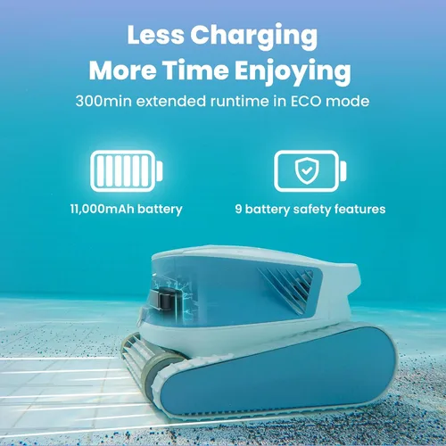 Vista 4 de Chasing Hydro 3S Limpiador Robótico para Piscinas Enterradas - 300min de duración, bombas duales centrífugas, 4 modos de limpieza, ideal