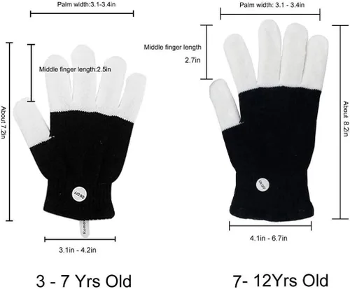 Vista 7 de Luwint Guantes LED para niños y niños pequeños, juguetes divertidos