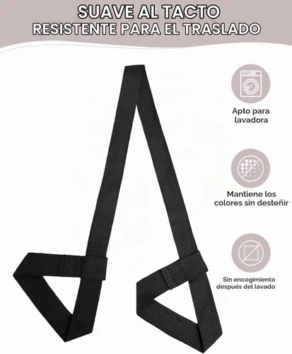 Vista 2 de Correa para esterilla de yoga con ajustable para la mayoría