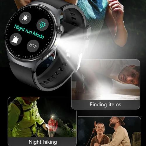 Vista 7 de Reloj inteligente de salud para mujeres y hombres, reloj de seguimiento de actividad física con pantalla de 1.43 pulgadas con frecuencia cardíaca