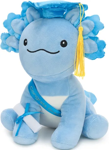 Vista 2 de Tezituor Juguete de peluche de ajolote de graduación 2026, bonito animal de peluche de graduación de 8 pulgadas, regalo para niños y niñas