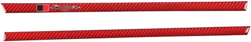 Vista 8 de Adhesivo decorativo de salida de aire para consola central de automóvil (con letra), apto para Toyota Supra GR A90 A91 MK5 2019-2022, borde de fibra