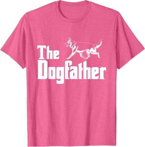 Vista 30 de The Dogfather Pastor Alemán - Camiseta de regalo divertida, Negro, S