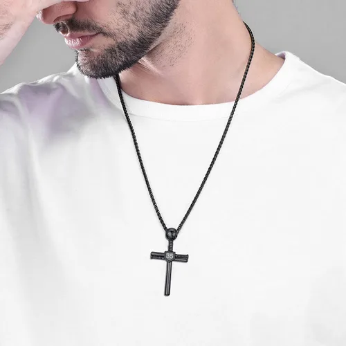 Vista 2 de U7 Cadena de fútbol americanobéisbol para hombre, acero inoxidable, chapado en oro de 18 quilates, collar de zapatos deportivos para correr