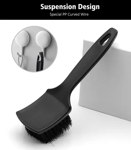 Vista 7 de YeewayVeh 4Pack Kit de Limpieza de Ruedas de Coche, Cepillo de Rueda Flexible y Cepillo Limpiador de Llanta de Microfibra, Cepillo de Neumáticos