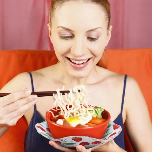 Vista 2 de CHENGU Juego de 5 soportes cómodos para microondas, soporte multiusos resistente al calor, almohadillas con patrón geométrico de frutas, a prueba