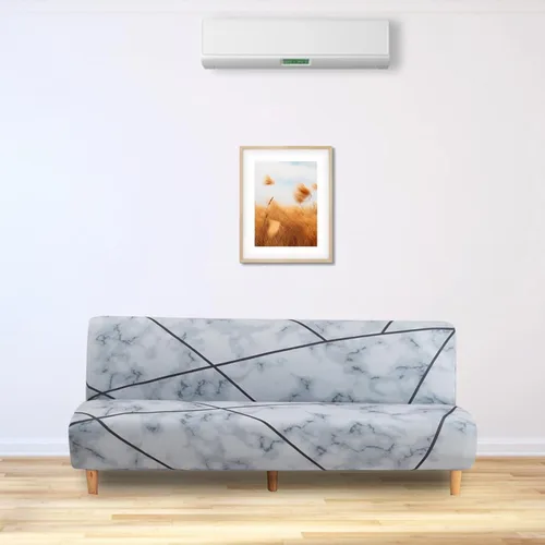 Vista 5 de Funda elástica para sofá, sin brazos, cobertura completa, protector elástico para sofá con patrones impresos únicos, lavable, protector de muebles