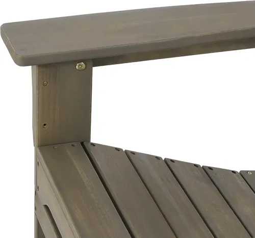 Vista 6 de Christopher Knight Home Zuma Silla Adirondack plegable para exteriores, madera de acacia, color gris