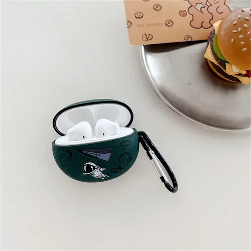 Vista 2 de Funda protectora de silicona suave con diseño de astronauta con bonito diseño de astronauta, compatible con auriculares Edifier X2, funda protectora