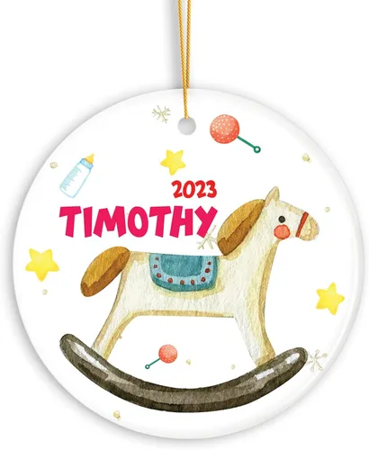 Vista 16 de Adorno de muñeco de nieve personalizado, muñeco de nieve de Papá Noel, adorno de Navidad con nombre personalizado, lindo adorno de muñeco de nieve