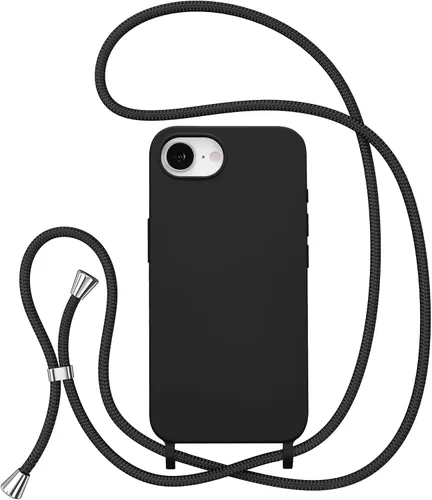 Vista 45 de ZTOFERA Funda para iPhone Air con correa, funda cruzada para teléfono con cordón ajustable para el cuello en los hombros, silicona suave a prueba