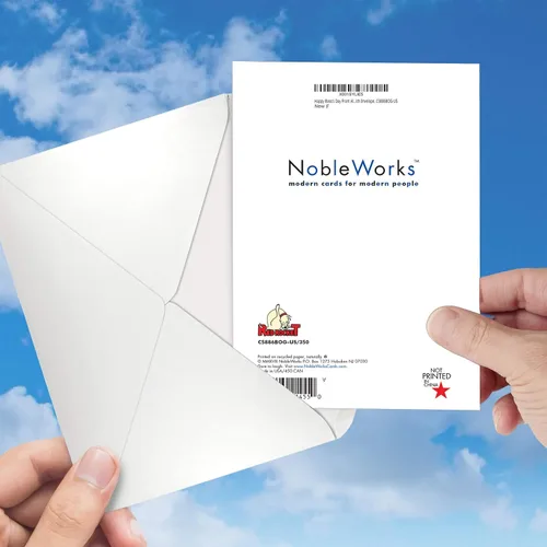 Vista 7 de NobleWorks - Tarjeta de felicitación del día del jefe con sobre - Apreciación del jefe, tarjeta de gratitud para gerente, trabajo - Feliz día