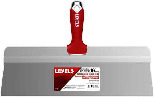 Vista 5 de LEVEL5 - Cuchillo de cinta de 8 pulgadas con respaldo grande, acero inoxidable con mango de agarre suave, 5-190