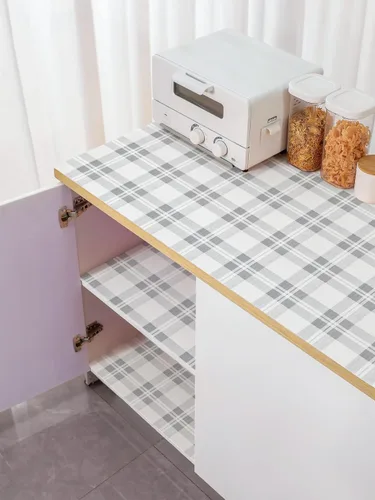 Vista 6 de MelunMer Revestimientos para estantes de cajones para armarios de cocina, antiadherentes, de 24 x 23.62 pies, agarre fuerte antideslizante
