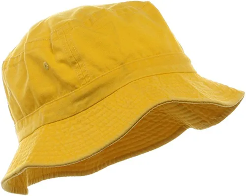 Vista 4 de Sombrero de cubo teñido pigmentado, rojo, Amarillo, talla única