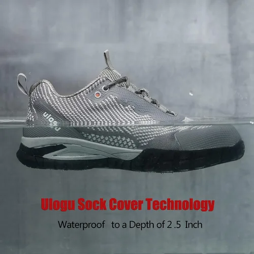 Vista 20 de ulogu Zapatos de senderismo impermeables para hombres y mujeres, cómodos, ligeros, antideslizantes, para caminar todo el día, para trabajar y caminar