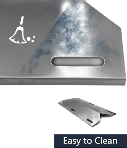 Vista 3 de Hongso 17 3/4" placas de acero inoxidable, escudo térmico para parrilla Jenn Air 720-0336 720-0061-LP 720-0061 720-0511 720-0099, Nexgrill 720-0061