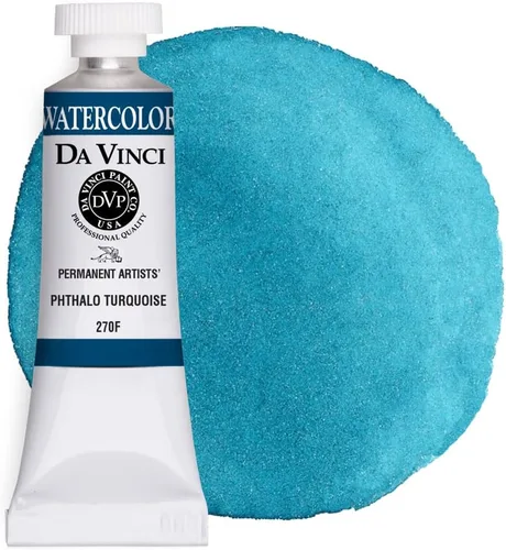 Vista 7 de DA VINCI PAINTS Pintura Acuarela Profesional para Artistas, Azul Cobalto, 15mL