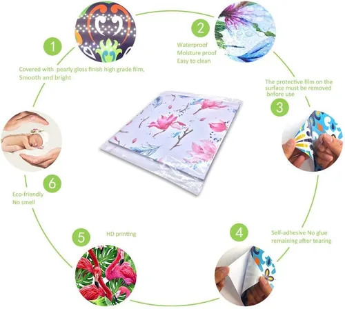 Vista 6 de Alwayspon - Calcomanías autoadhesivas de azulejos de pared, calcomanías adhesivas tipo pelar y pegar, calcomanías a prueba de agua con protección