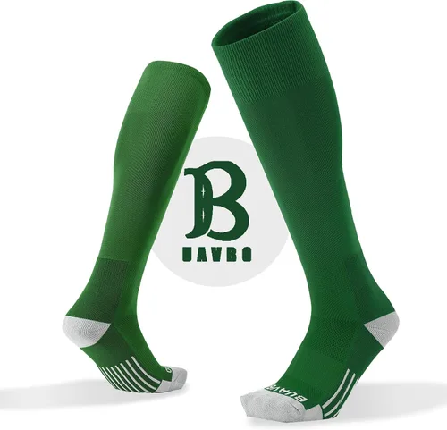 Vista 2 de BUAVBO Paquete de 3 calcetines de béisbol y sóftbol para niños pequeños, hasta la rodilla, T-Ball, calcetines de fútbol para jóvenes y niñas