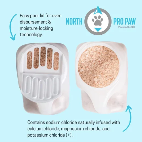 Vista 3 de North Pro Paw Sub Zero Deicer - Jarra derretida de hielo de 12 libras, apta para mascotas, segura para niños, orgánica, funciona rápidamente