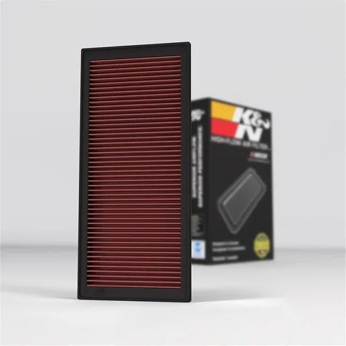 Vista 3 de K&N Filtro de aire del motor: aumenta la potencia y la aceleración, lavable, filtro de aire de repuesto para automóvil: compatible con Subaru