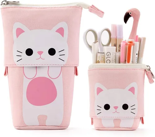 Vista 8 de EASTHILL Estuche para lápices de gran capacidad, bolsa organizadora con gran almacenamiento para Bullet Journal