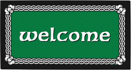 Vista 32 de ThisWear Felpudo de San Patricio para el Día de San Patricio, felpudo gaélico de perfil bajo