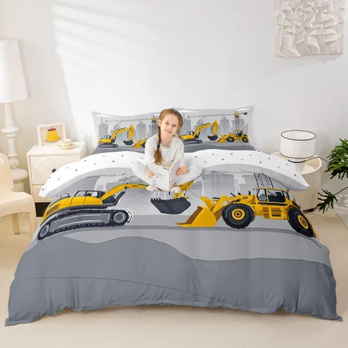 Vista 16 de Erosebridal Juego de ropa de cama con diseño de Feliz Navidad, adorable funda de edredón de muñeco de nieve tamaño individual para niños y niñas