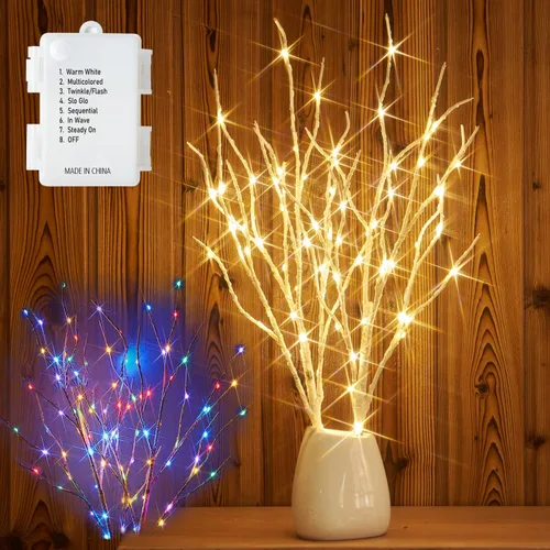 Vista 11 de Fudios Luces LED de copo de nieve iluminadas de color blanco cálido, funciona con pilas, con temporizador, 70 L, guirnalda de luces de 14 pulgadas