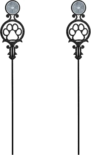 Vista 18 de Touch of Class Pathways Marcapasos Reflectantes para Entrada de Dos Unidades para Uso en Exterior Diseño de Emblema de Flor de Lis Juego