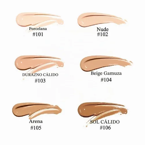 Vista 2 de Paquete de 2 PHOERA Base, Crema Correctora Mate Control de Grasa, PHOERA Base Líquida Mate Impermeable de Larga Duración para Mujeres y Niñas