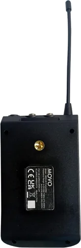 Vista 8 de Movo WMX-20-DUO Sistema de micrófono inalámbrico UHF de 48 canales con 1 receptor, 2 transmisores y 2 micrófonos de solapa compatible con cámaras